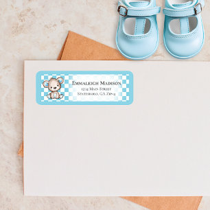 Teddy Bear Picnic Baby Shower Return Address Label