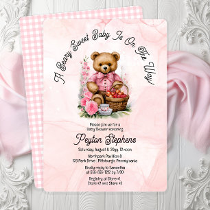 Teddy Bear Picnic Beary Sweet Baby Shower Invitation