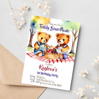 Teddy bear picnic birthday party cute