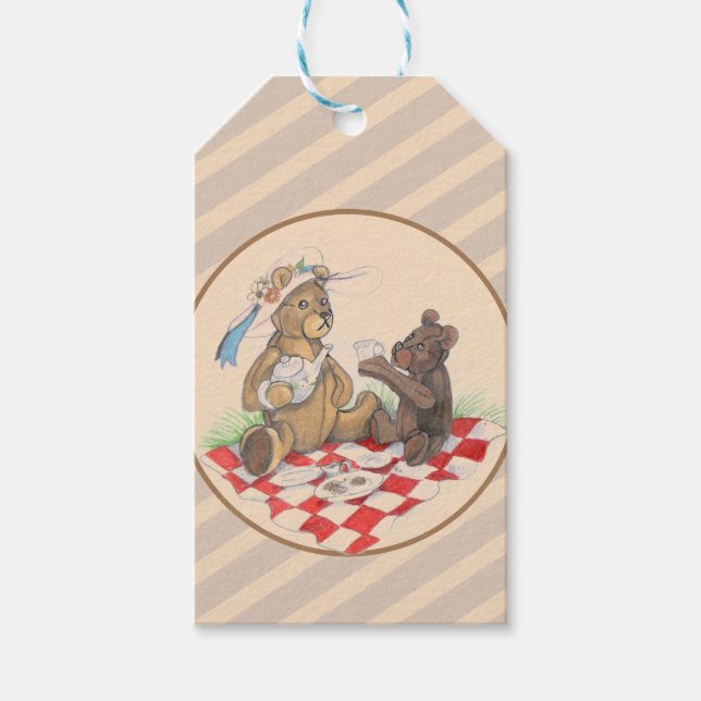 Teddy Bear Picnic Gift Tags (Front)