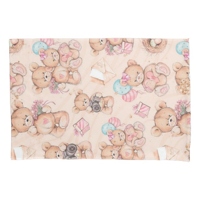 Teddy bear pillowcase (Front)