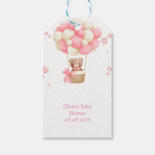 TEDDY BEAR PINK  GIFT TAGS