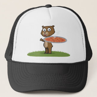 Teddy Bear Pizza Trucker Hat