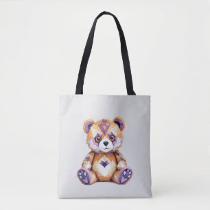 Teddy Bear Playful Adorable Fun Animal Colourful  Tote Bag