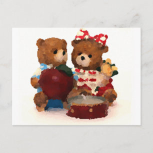 Teddy bear postcard