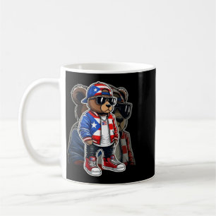Teddy Bear Puerto Rico Flag Boricua Performance Coffee Mug