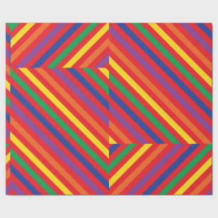 Teddy Bear Rainbow Cute 1st Birthday Party Wrapping Paper