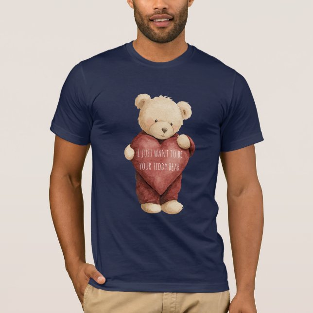 Teddy Bear Red Heart T-Shirt (Front)