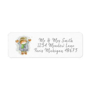 Teddy Bear Return Address Label