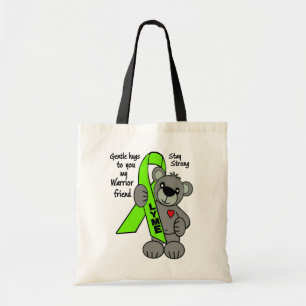 Teddy Bear Ribbon/Hugs Lyme Tote Bag