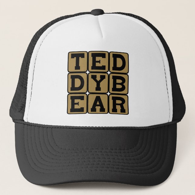 Teddy Bear s Bed Mate Trucker Hat (Front)