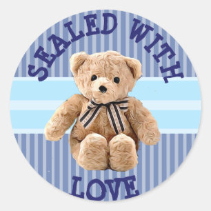 Teddy Bear Sealed with Love Sticker
