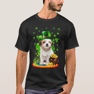 Teddy Bear St Patricks Day Irish Shamrock Dog Love T-Shirt