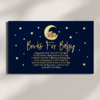 Teddy Bear Stars Baby Shower Books For Baby Card