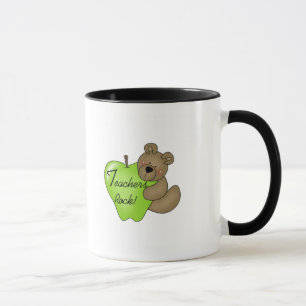 Teddy Bear Teachers Rock Tshirts and Gifts Mug