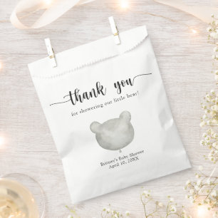Teddy bear thank you favour bag