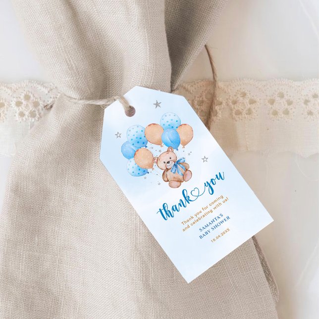 Teddy Bear Thank you Gift Tags (Creator Uploaded)