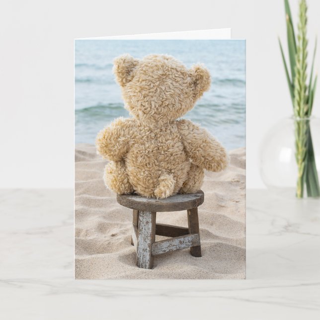 Teddy Bear Thinking of You Card (Front)