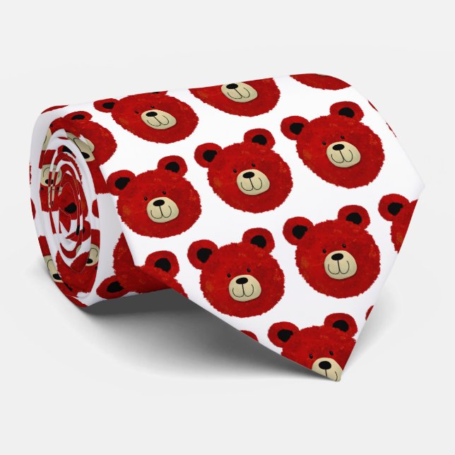 Teddy Bear Tie (Rolled)