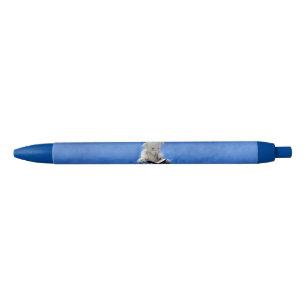 Teddy Bear Time to Read Blue Stuffed Animal, ZKOA Black Ink Pen