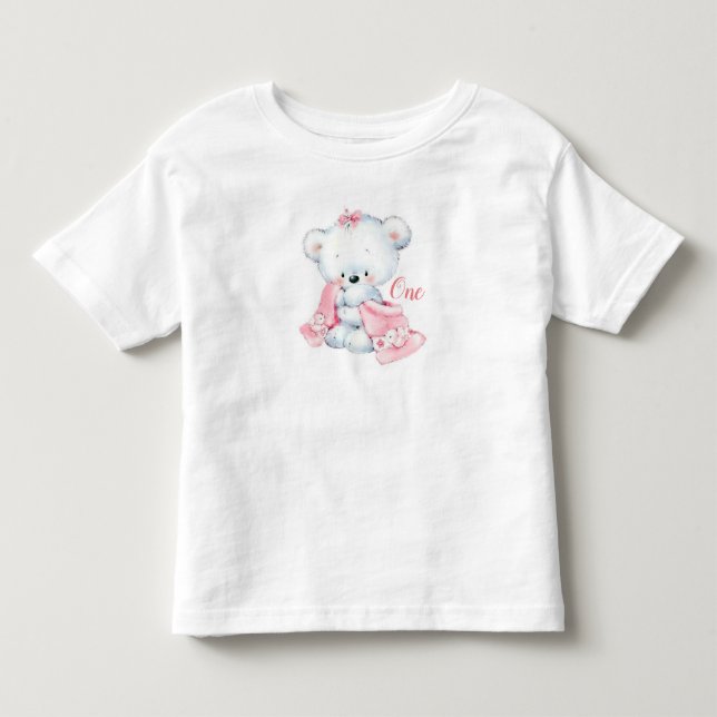 Teddy Bear Toddler T-Shirt (Front)