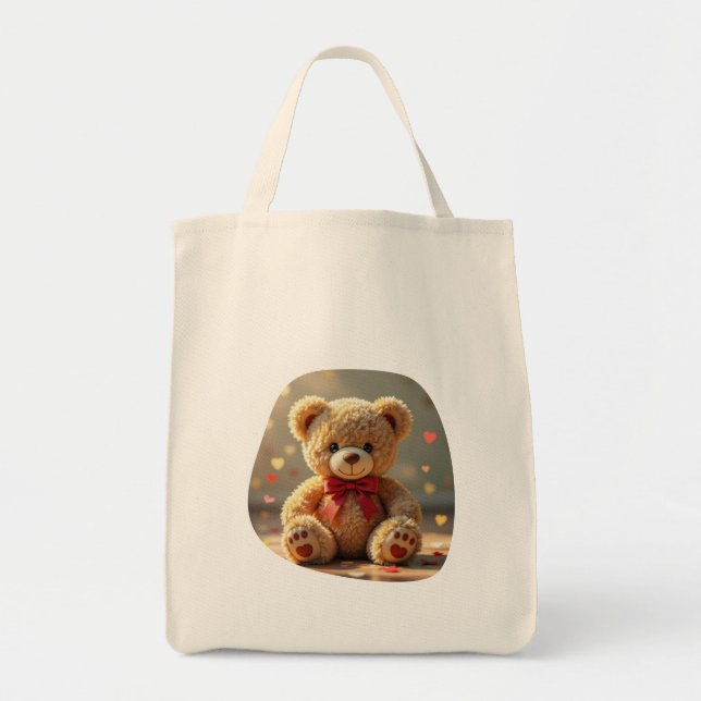 Teddy Bear Tote Bag (Front)