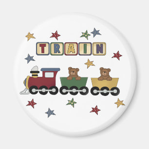 Teddy Bear Train Tshirts and Gifts Magnet