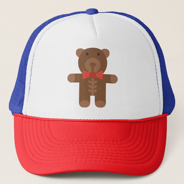 teddy bear trucker hat (Front)
