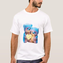Teddy bear tshirt man 
