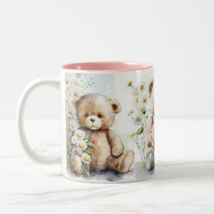 Teddy bear  Two-Tone coffee mug