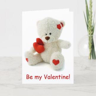 Teddy Bear Valentine Holiday Card