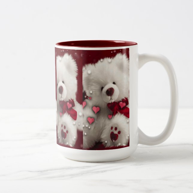 Teddy Bear Valentine Love  Mug (Right)