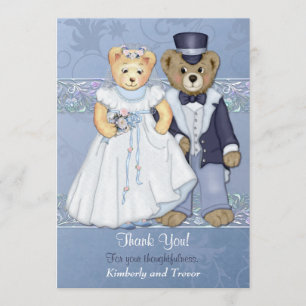 Teddy Bear Wedding Thank You - Customise