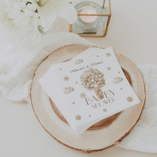 Teddy Bear Winter Baby Shower Gender Neutral Napkin