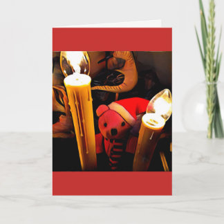 Teddy Bear Wishes Holiday Card