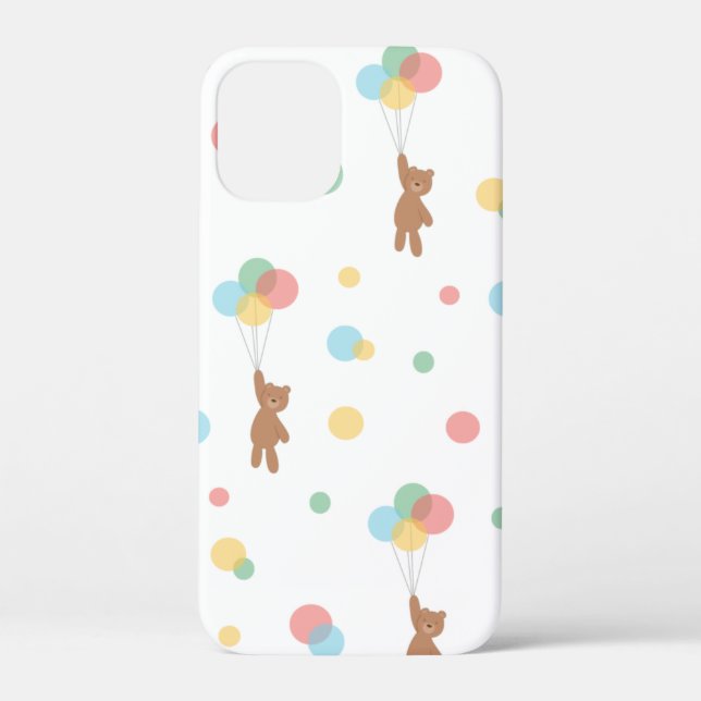 Teddy Bear with Balloons  Case-Mate iPhone Case (Back)