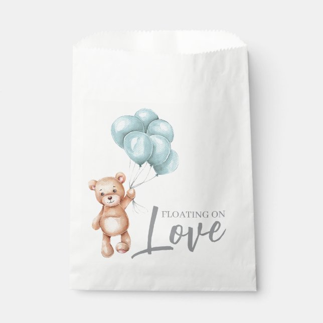 Teddy Bear with Balloons Favour Bag (Front)