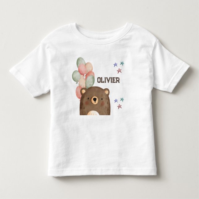 Teddy bear with balloons Toddler T-shirt (Front)