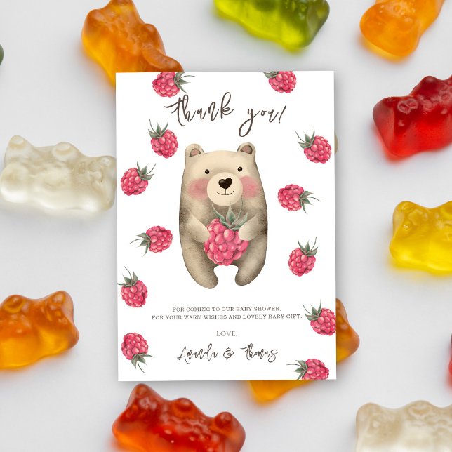Teddy bear with berries - thank you (Creator Uploaded)