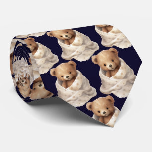 Teddy Bear with Blankie Neck Tie