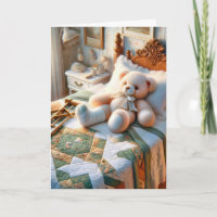 Teddy Bear With Broken Leg