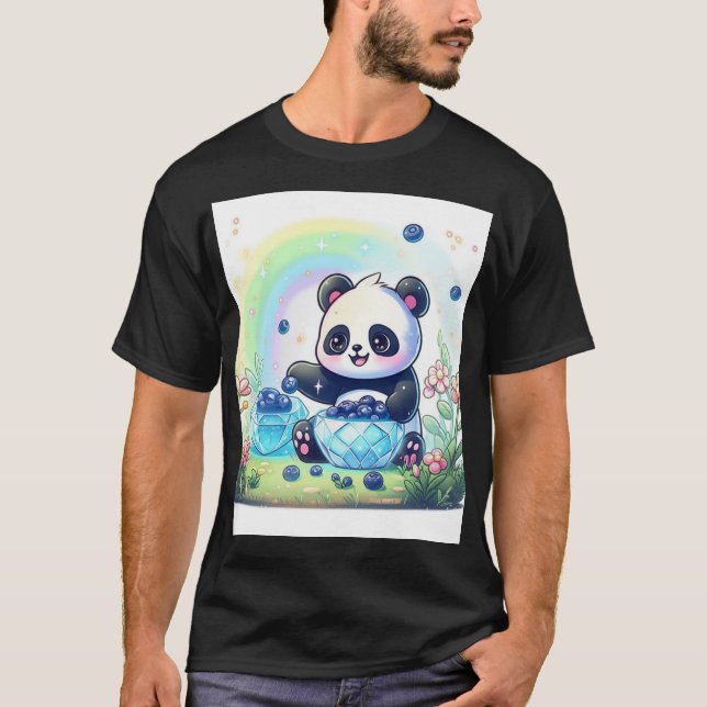 Teddy Bear with Custom Panda T-shirt (Front)