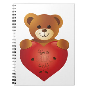 Teddy Bear With Heart Sweet Teddy Bear with Heart Notebook