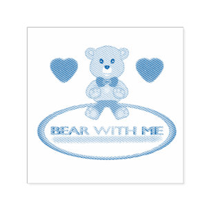 Teddy Bear With Me Self-inking Stamp