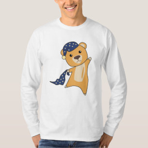 Teddy Bear Yellow Bear Sleeping Cap T-Shirt