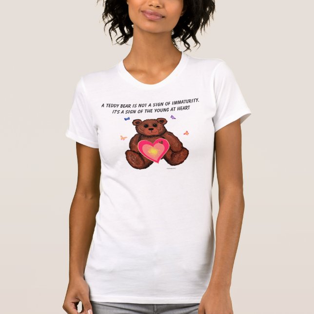 Teddy Bear Young at Heart Woman's T-Shirt (Front)