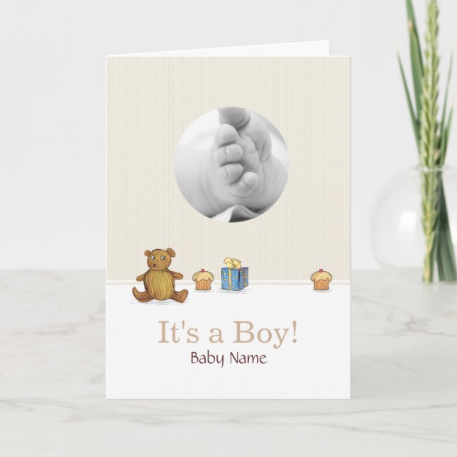 Teddy Bear'n'Cupcakes Card (Front)