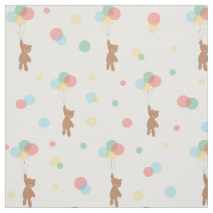 Teddy Bears and Balloons  Fabric