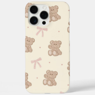 Teddy Bears and Bows iPhone 16 Pro Max Case