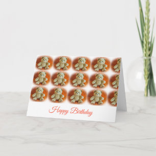 Teddy bears birthday card